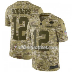 Miesten Green Bay Packers NFL Pelipaita Aaron Rodgers 12 Nike Salute To Service